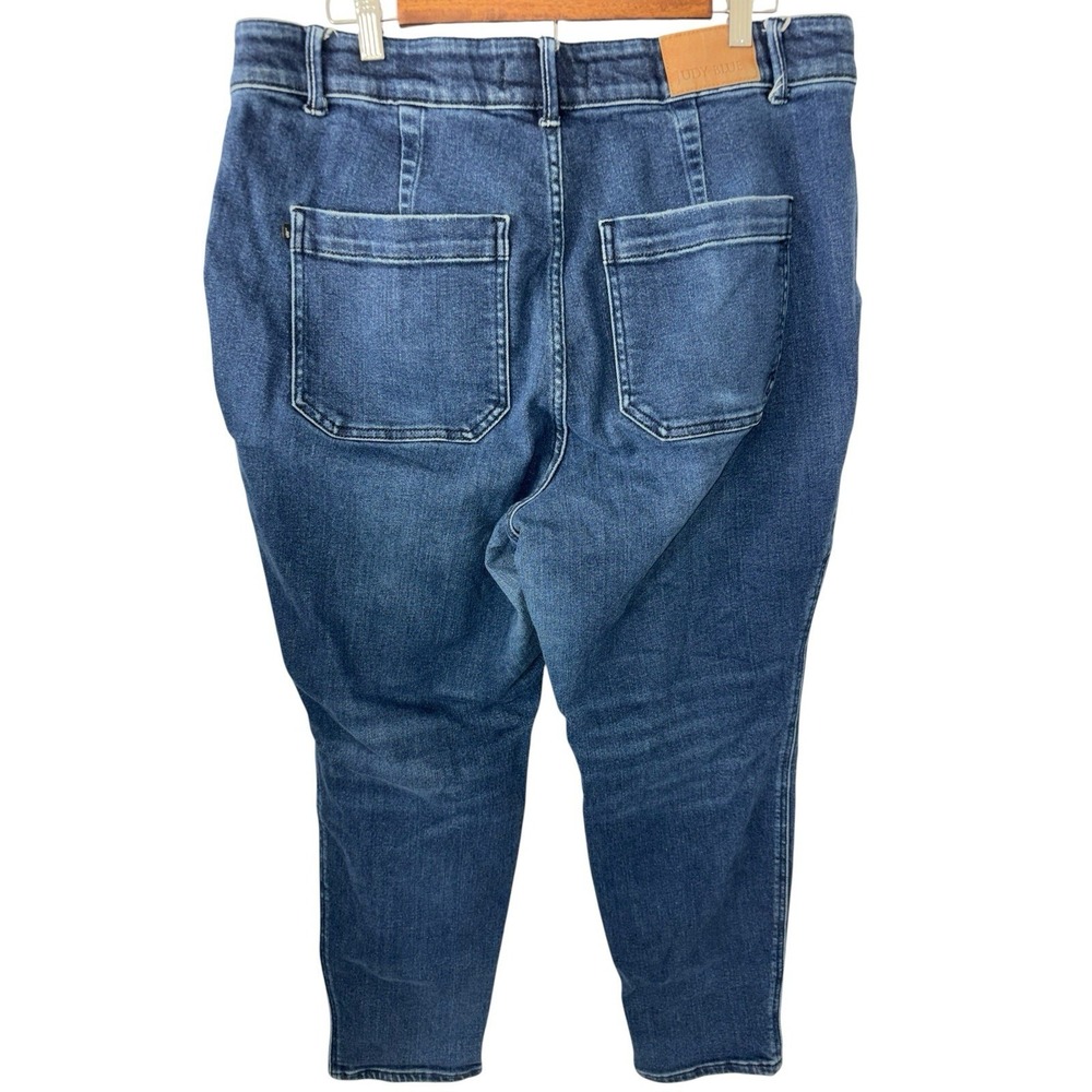 Judy Blue Jogger Jeans Women's 18W (36x29) High Rise Drawstring Stretch Denim - Picture 5 of 12